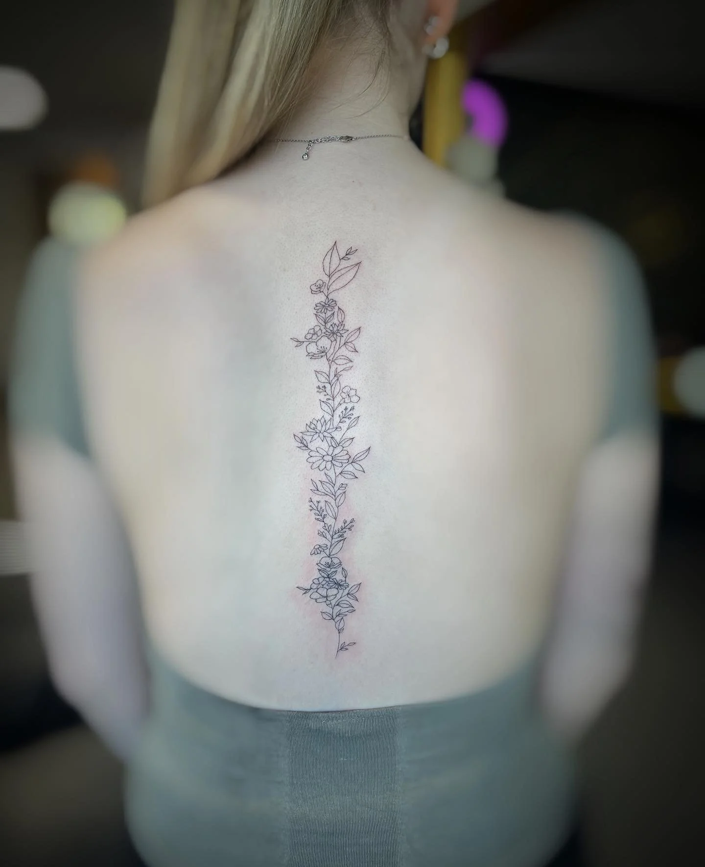 Spine tattoo🌼