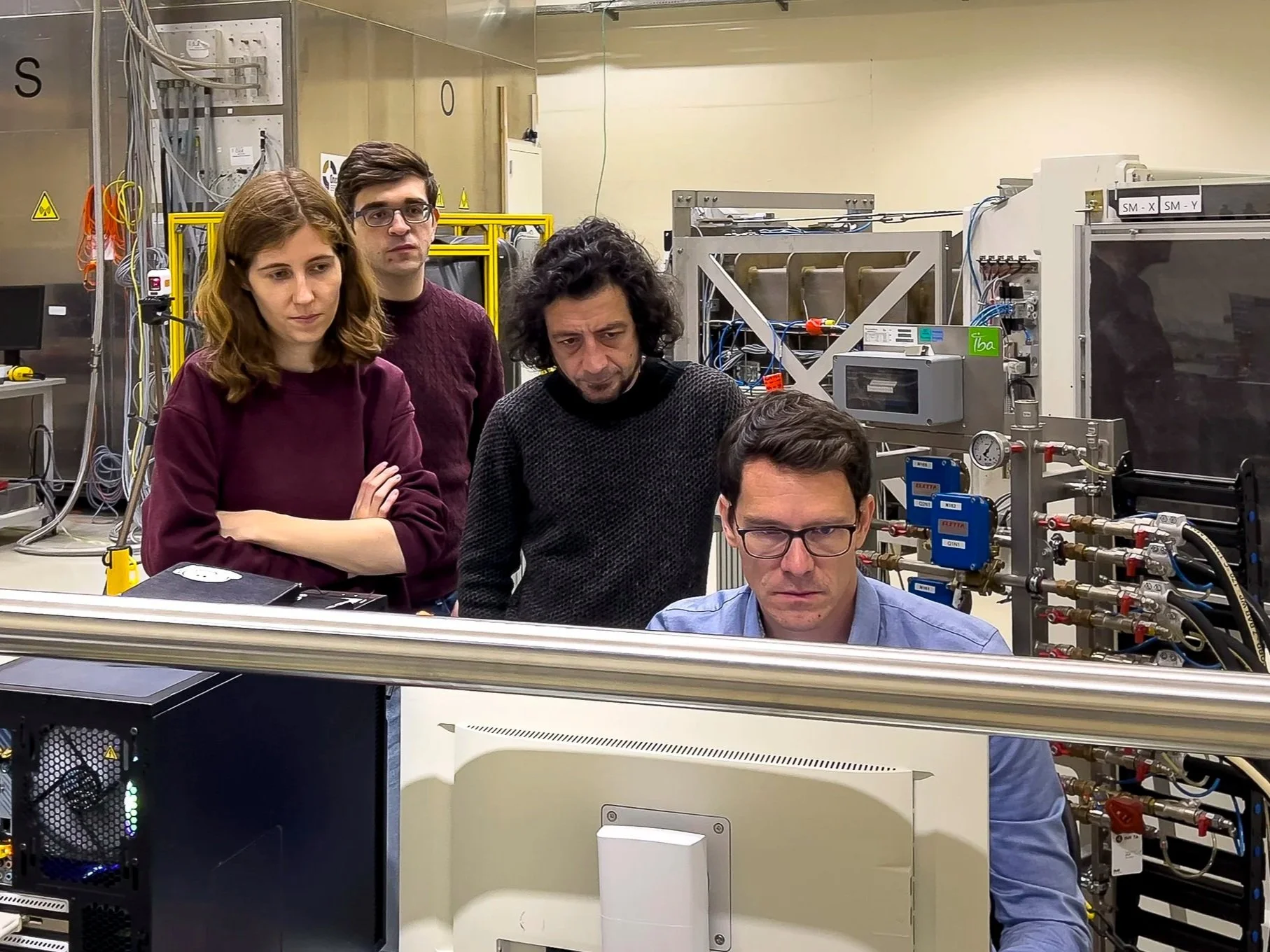 NOVO beam test session