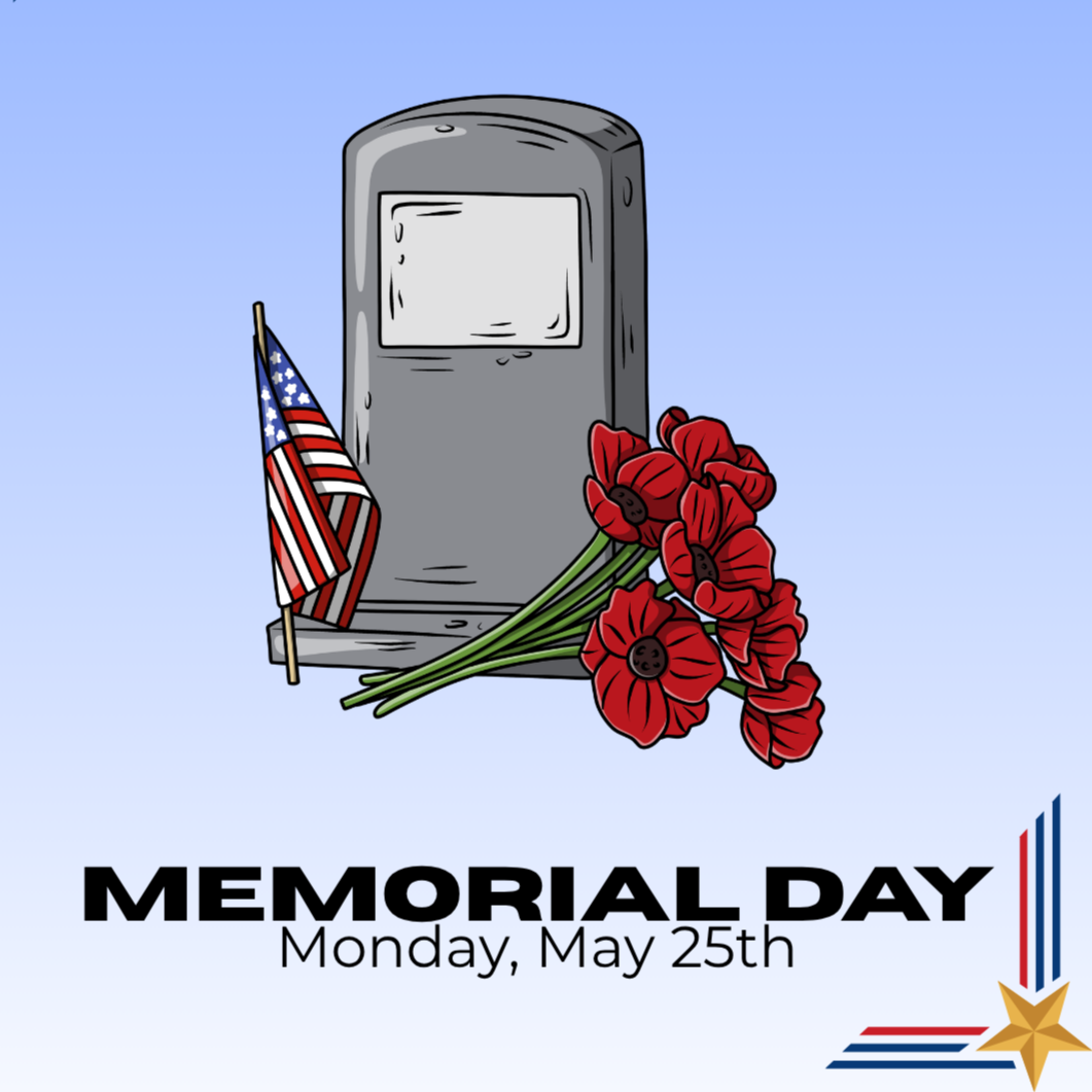 Memorial Day - Center Will Be Closed