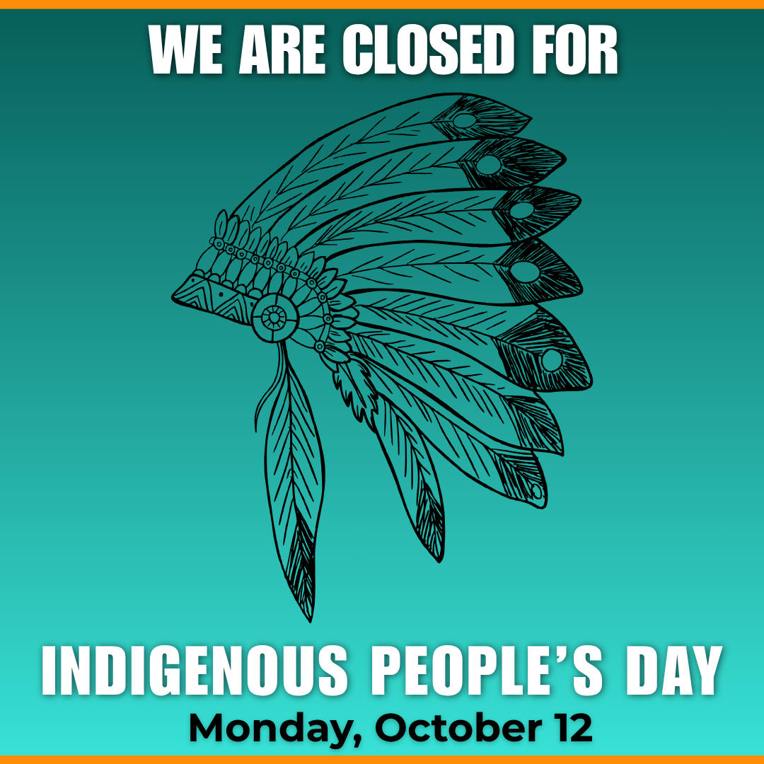 Indigenous People’s Day - The Center Will Be Closed
