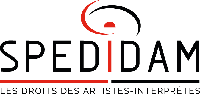 Logo de Spedidam avec le texte en français.
