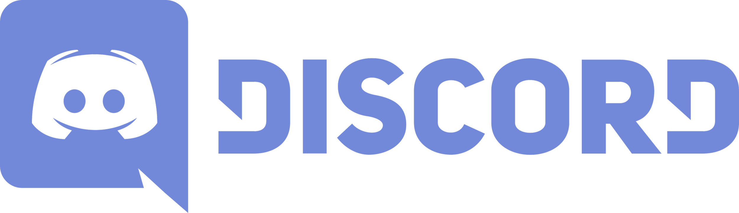 Discord-logo sinisellä taustalla.