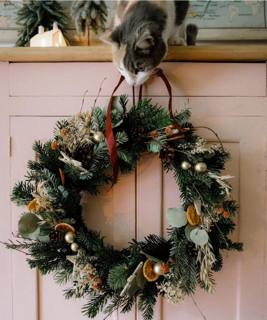 Couronne de Noël traditionnelle