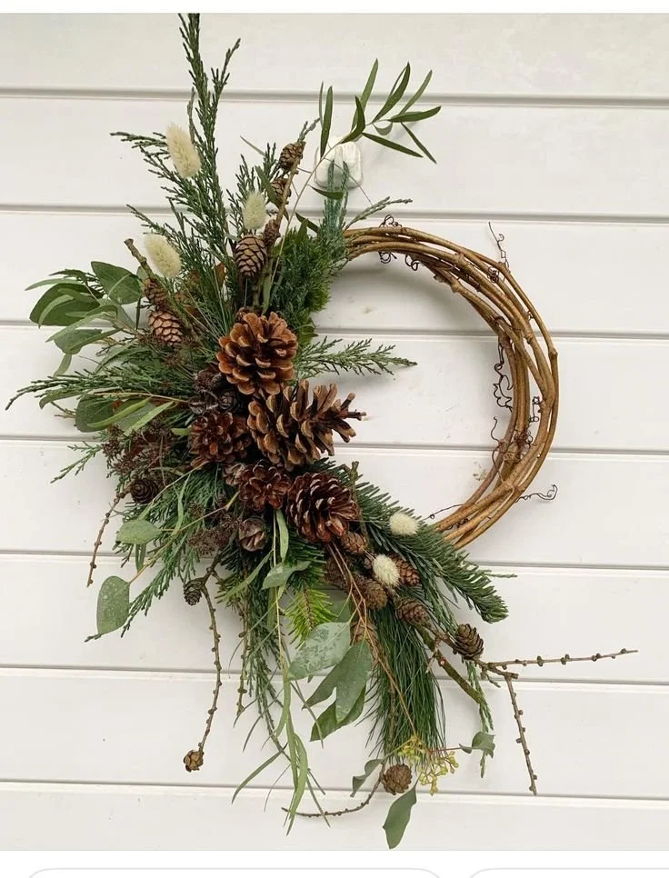 Couronne de Noël en bois
