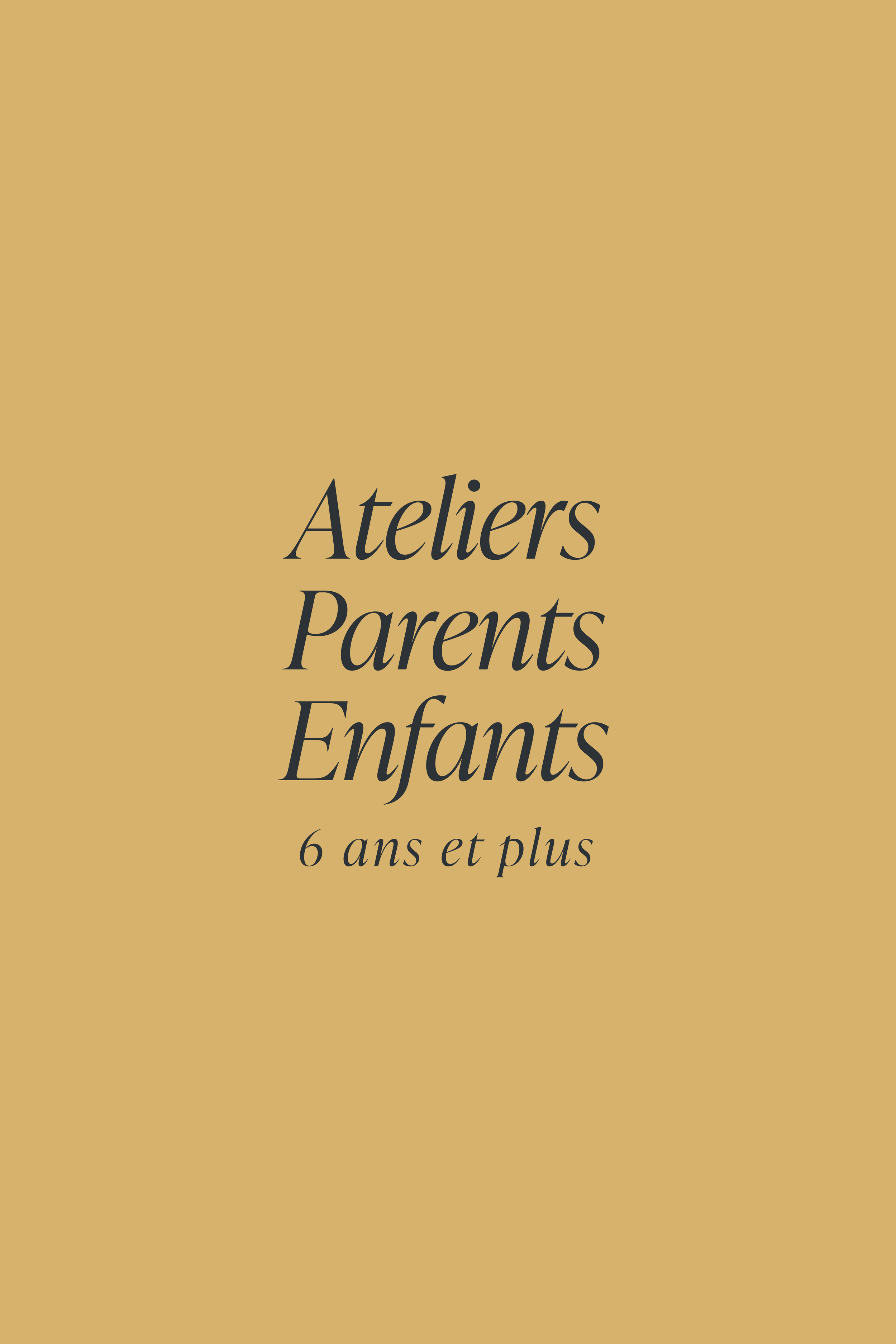 Ateliers Parents & enfants