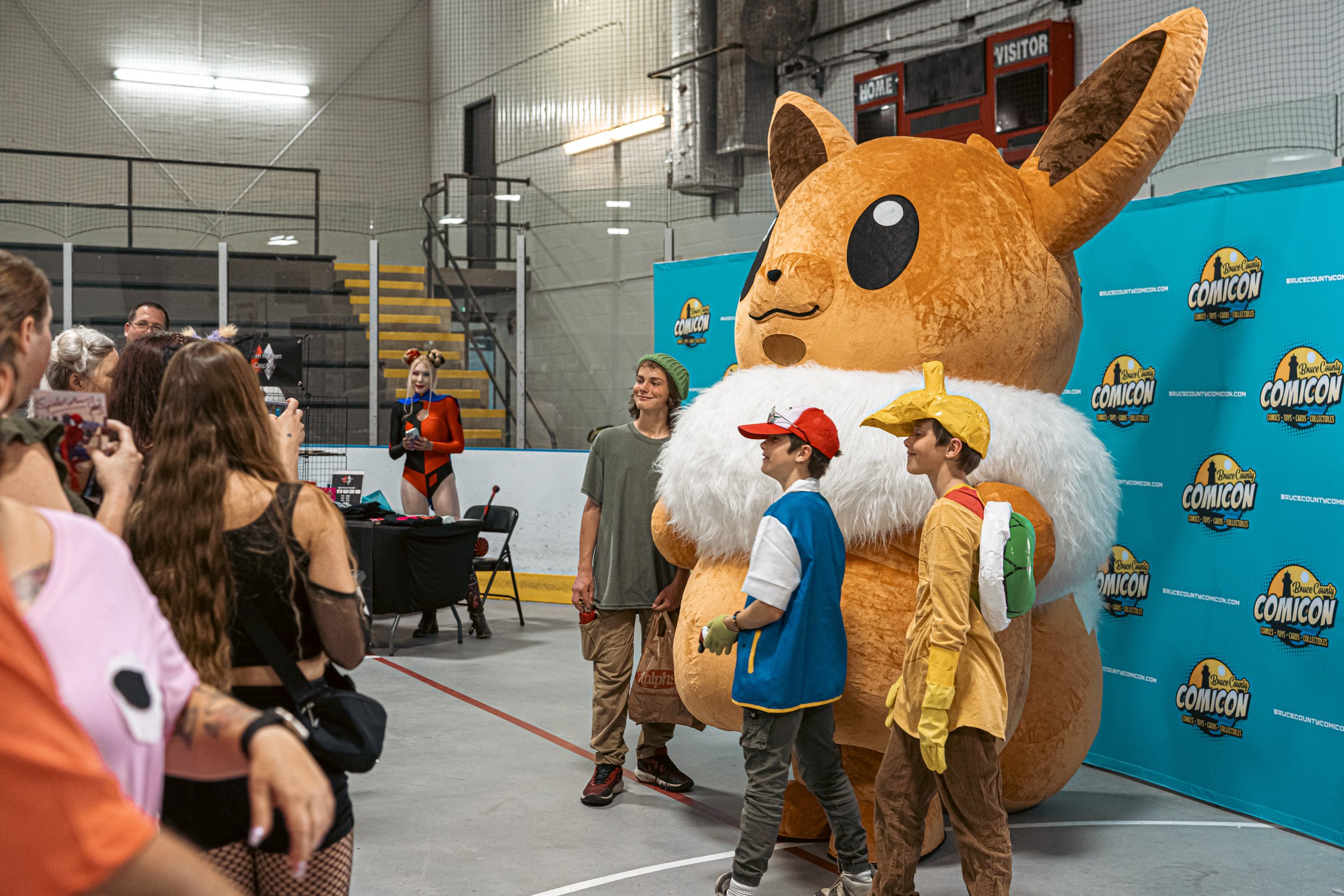 Giant Eevee at Bruce County Comicon