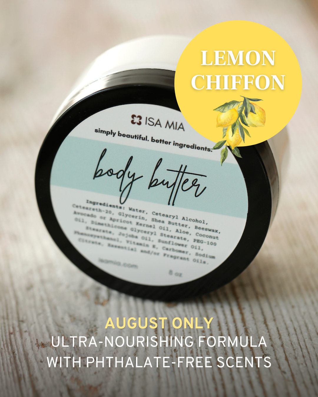 Body Butter Limited Ed. Scents - Nourishing Shea Butter Moisturizer for Dry Skin