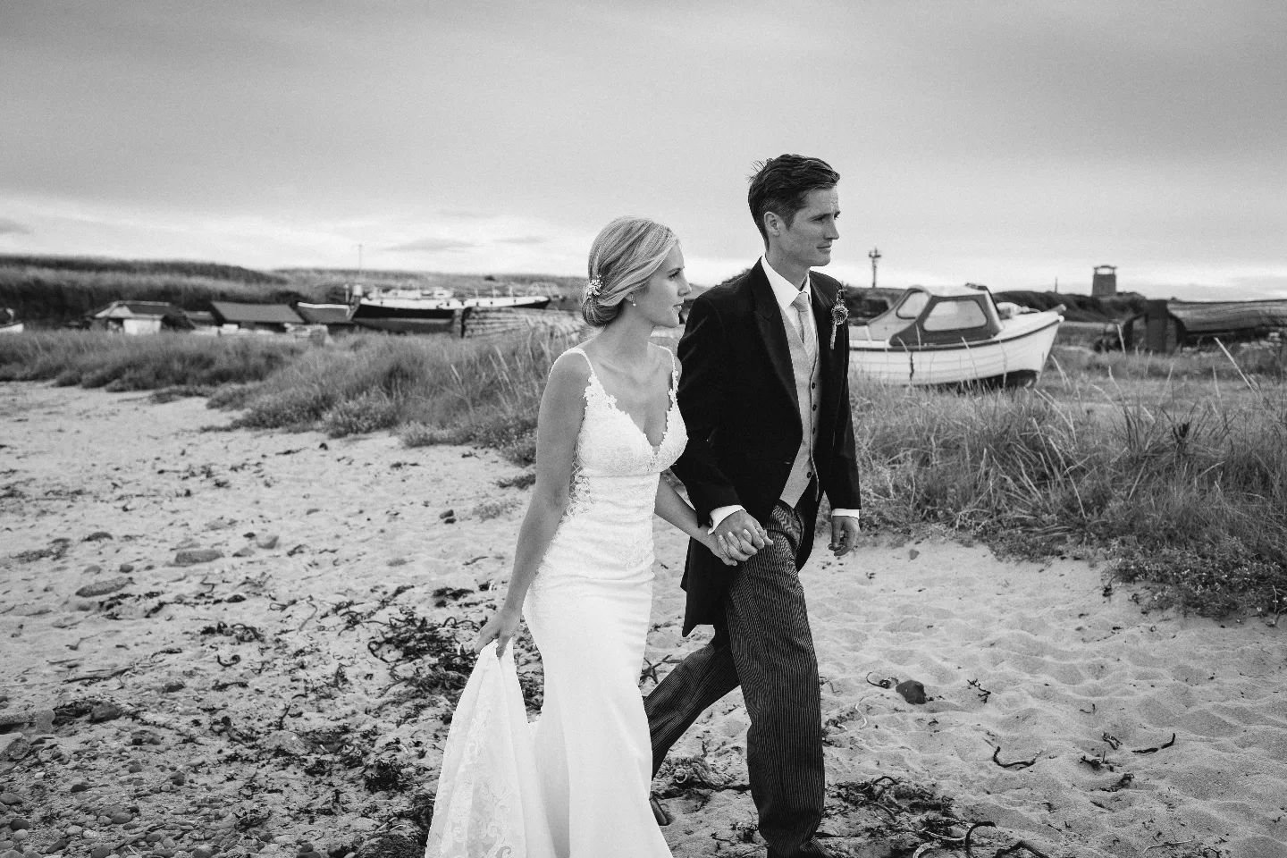 Taking 5 minutes away from the wedding hustle and bustle and what better place to go than the beach on the Holy Island of Lindisfarne on the Northumberland Coast.

#holyislandwedding
#northumberlandweddingphotographer
#blackandwhitephotography
#candi