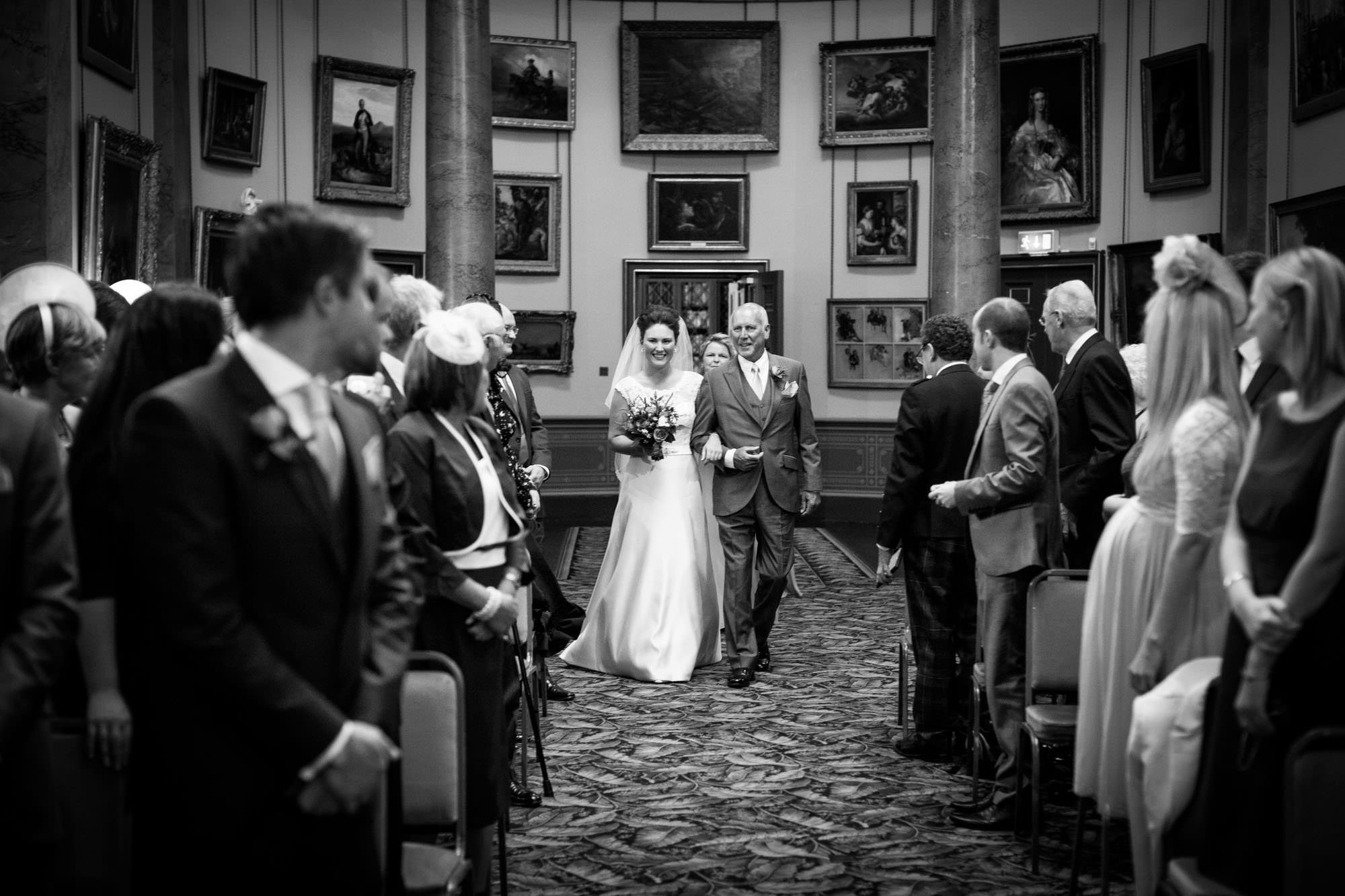 Paxton House Wedding Photography - Wedding ceremony in The Picture Gallery.