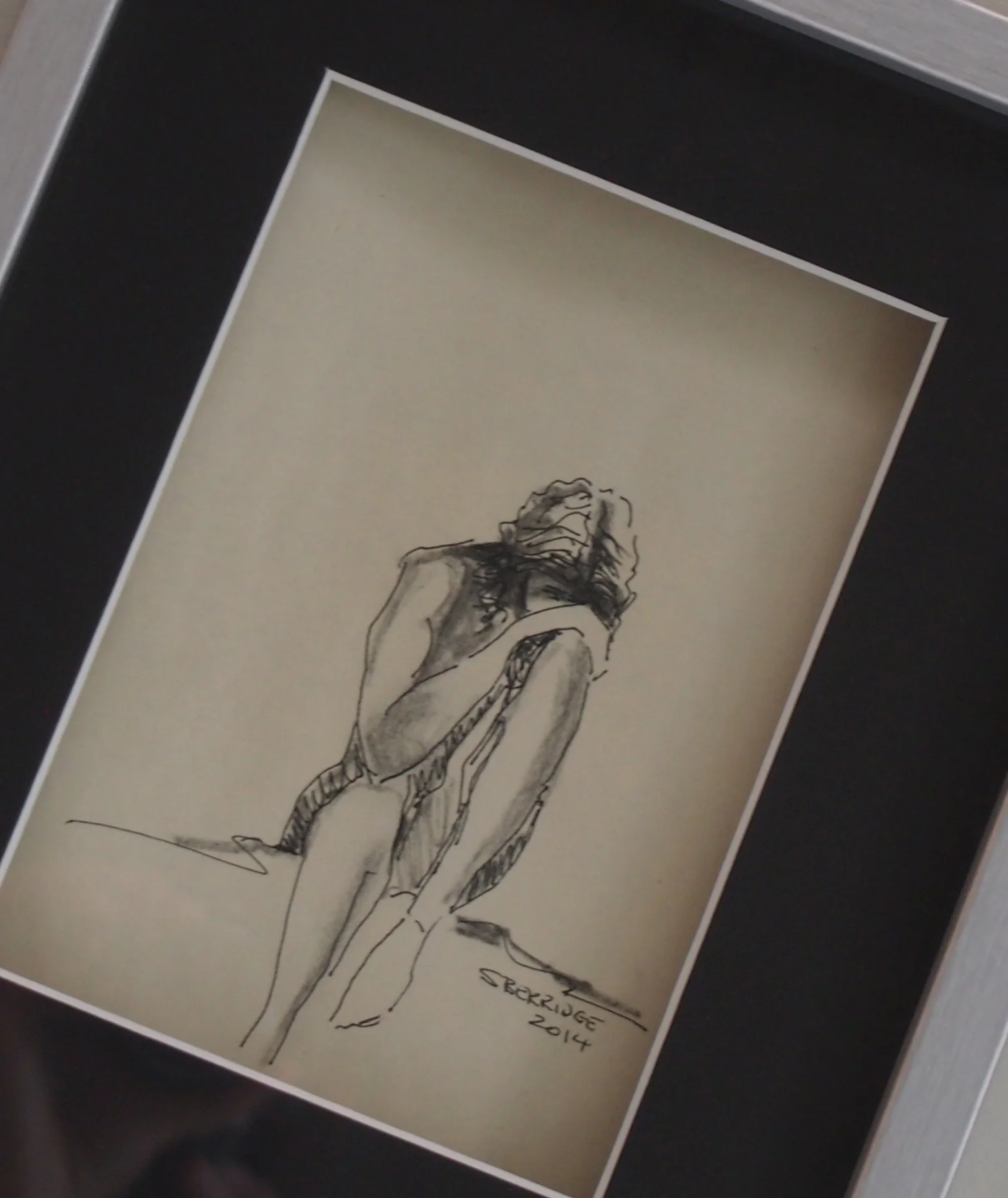 charcoal and ink | 2014 nude series | #2