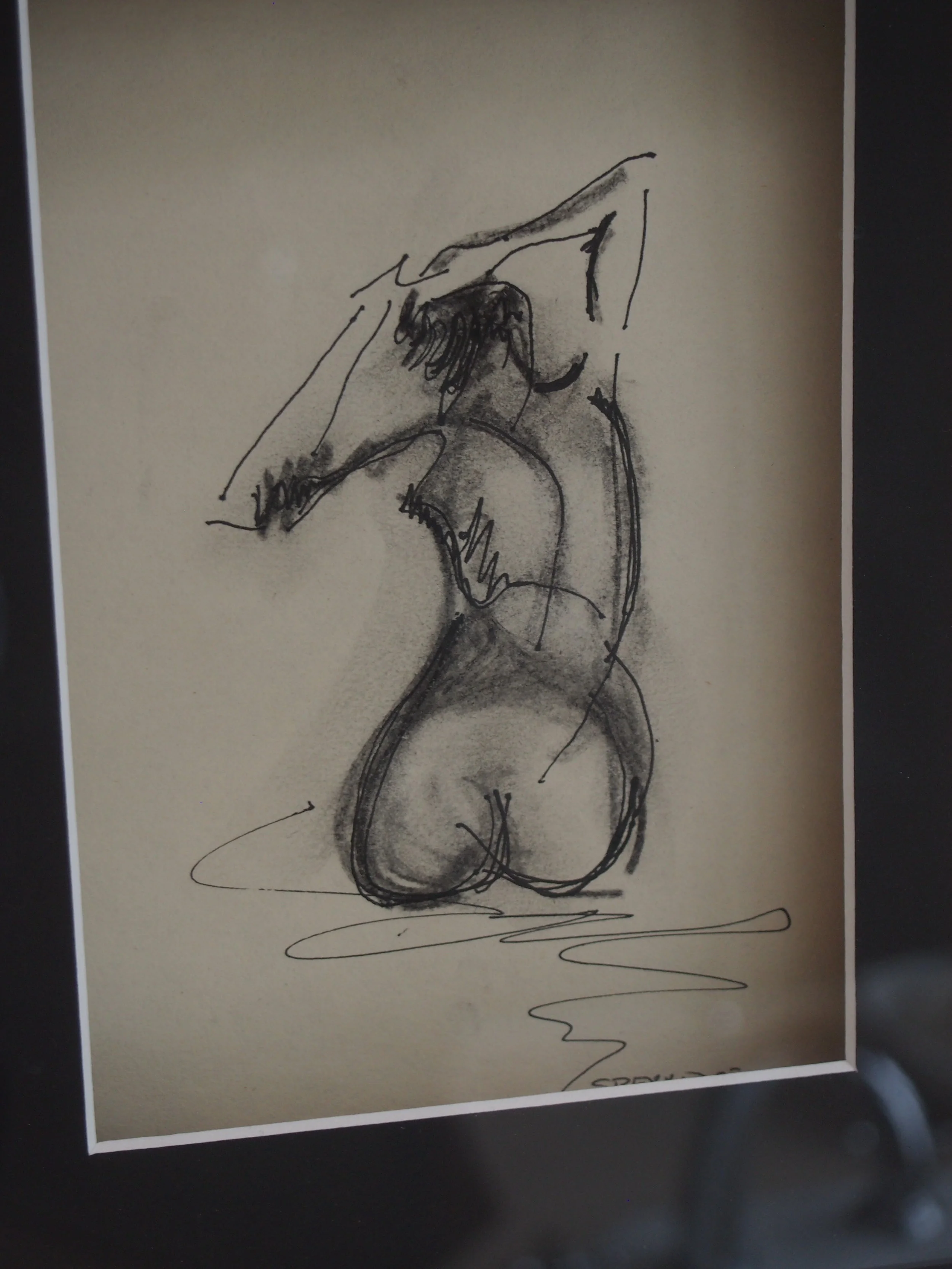 charcoal and ink | 2014 nude series | #5