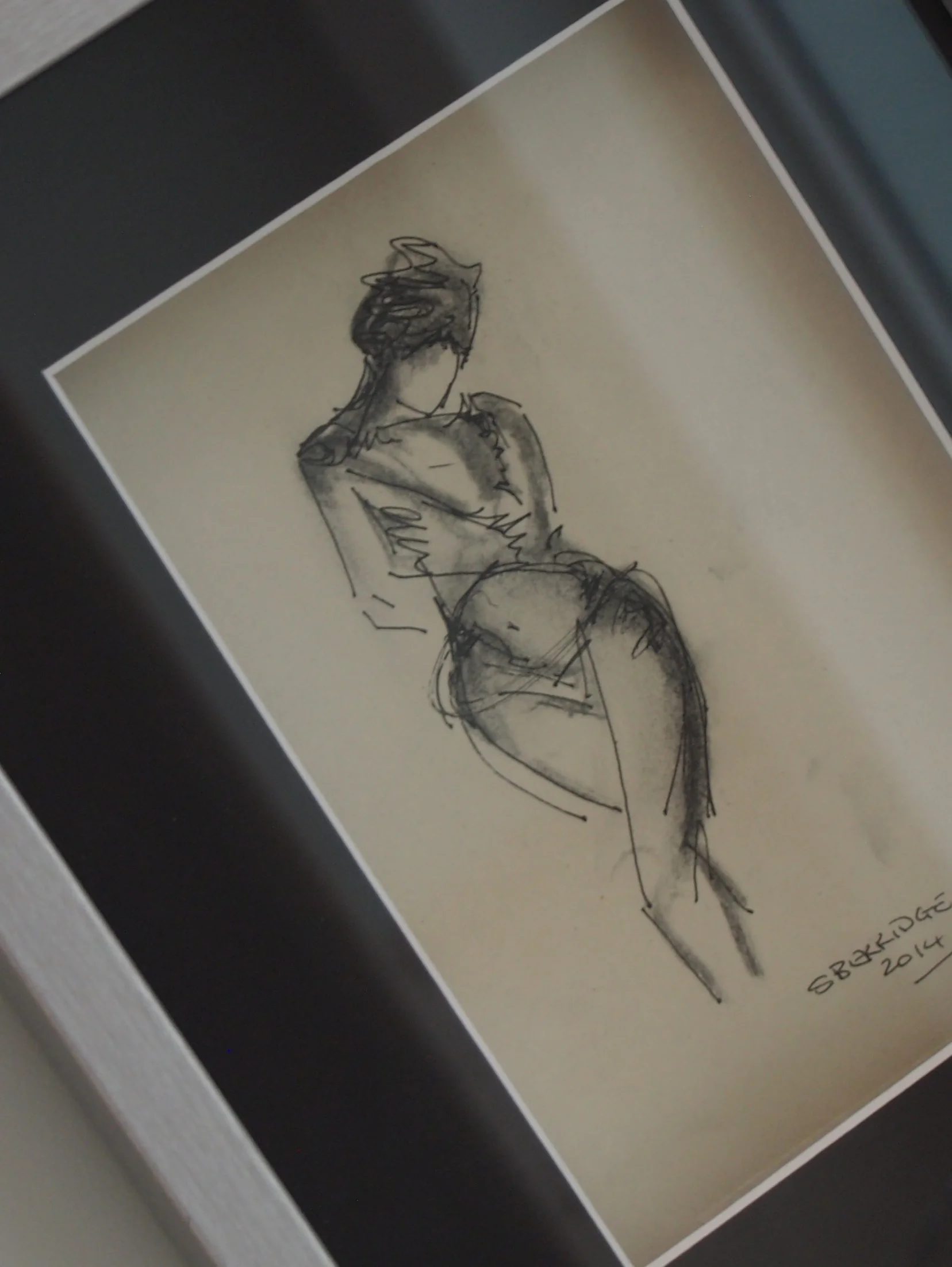 charcoal and ink | 2014 nude series | #4
