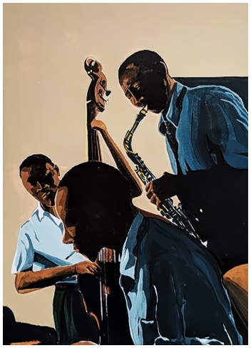 acrylic | 2016 poster art | jazz band