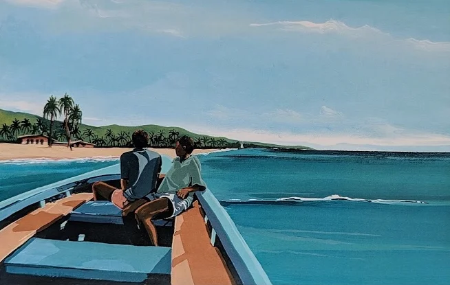 acrylic | 2016 poster art | boat ride