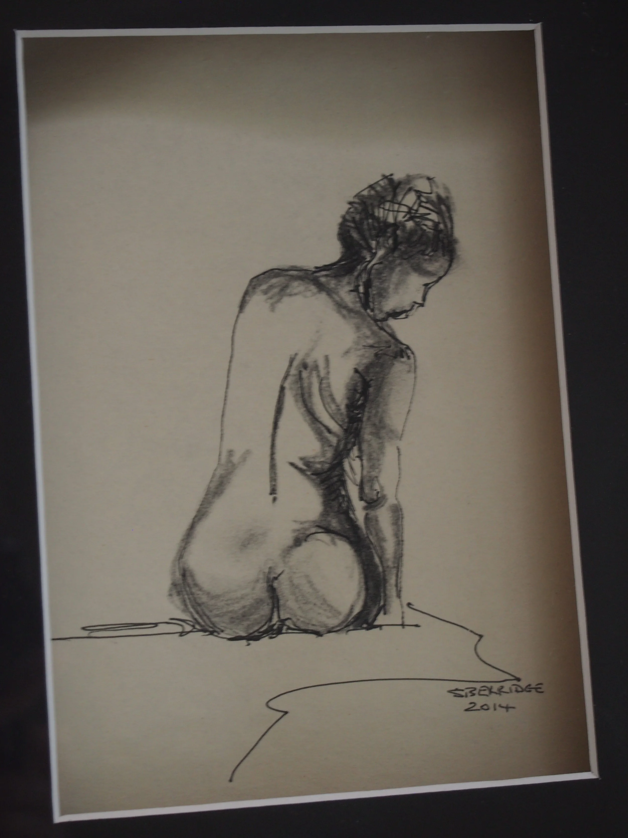 charcoal and ink | 2014 nude series | #6