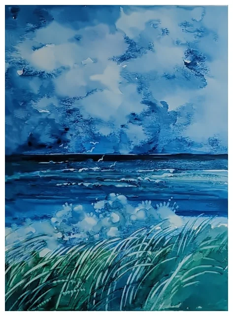 watercolour | 1988 veranda series | storm