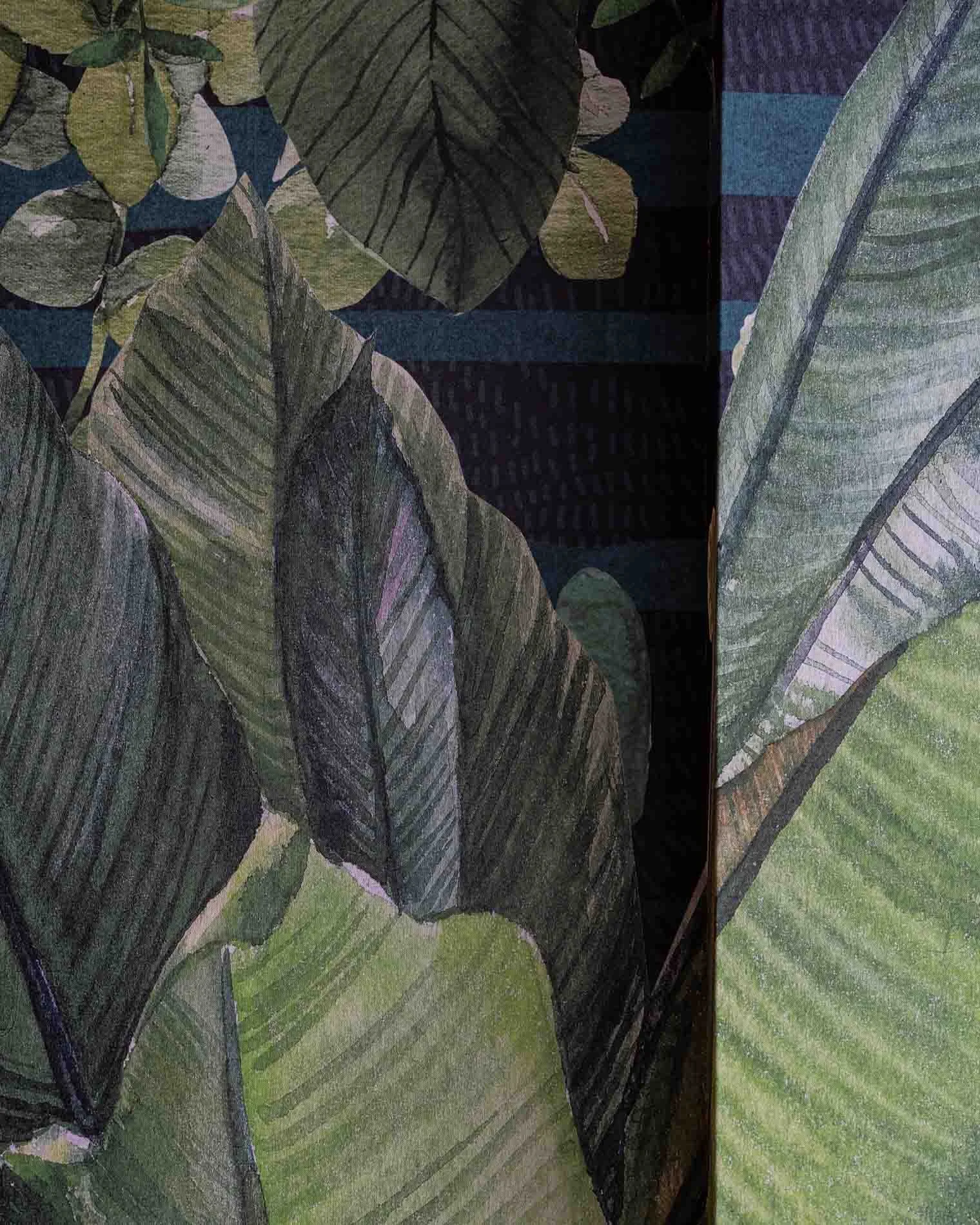 Close up of tropical plant wall mural