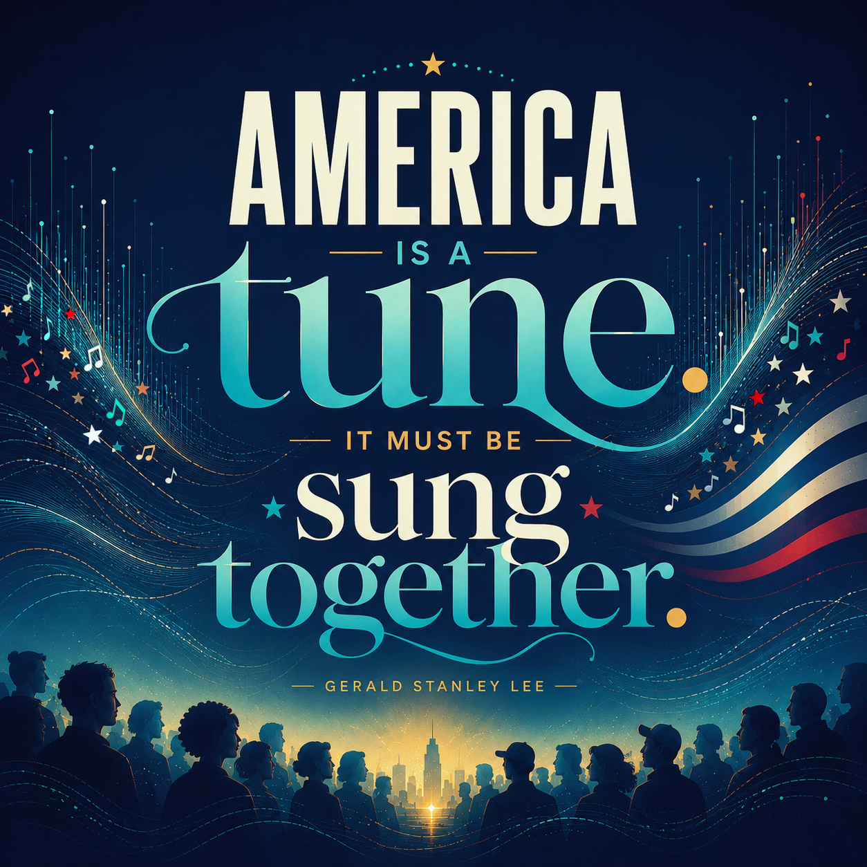 America is a tune.