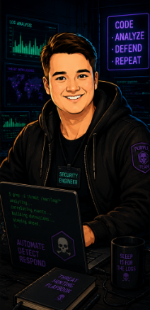 AI generated image of Erik Haupt as a hacker