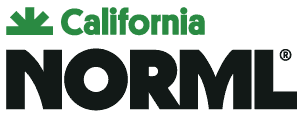 California NORML logo with a green marijuana leaf and black text.