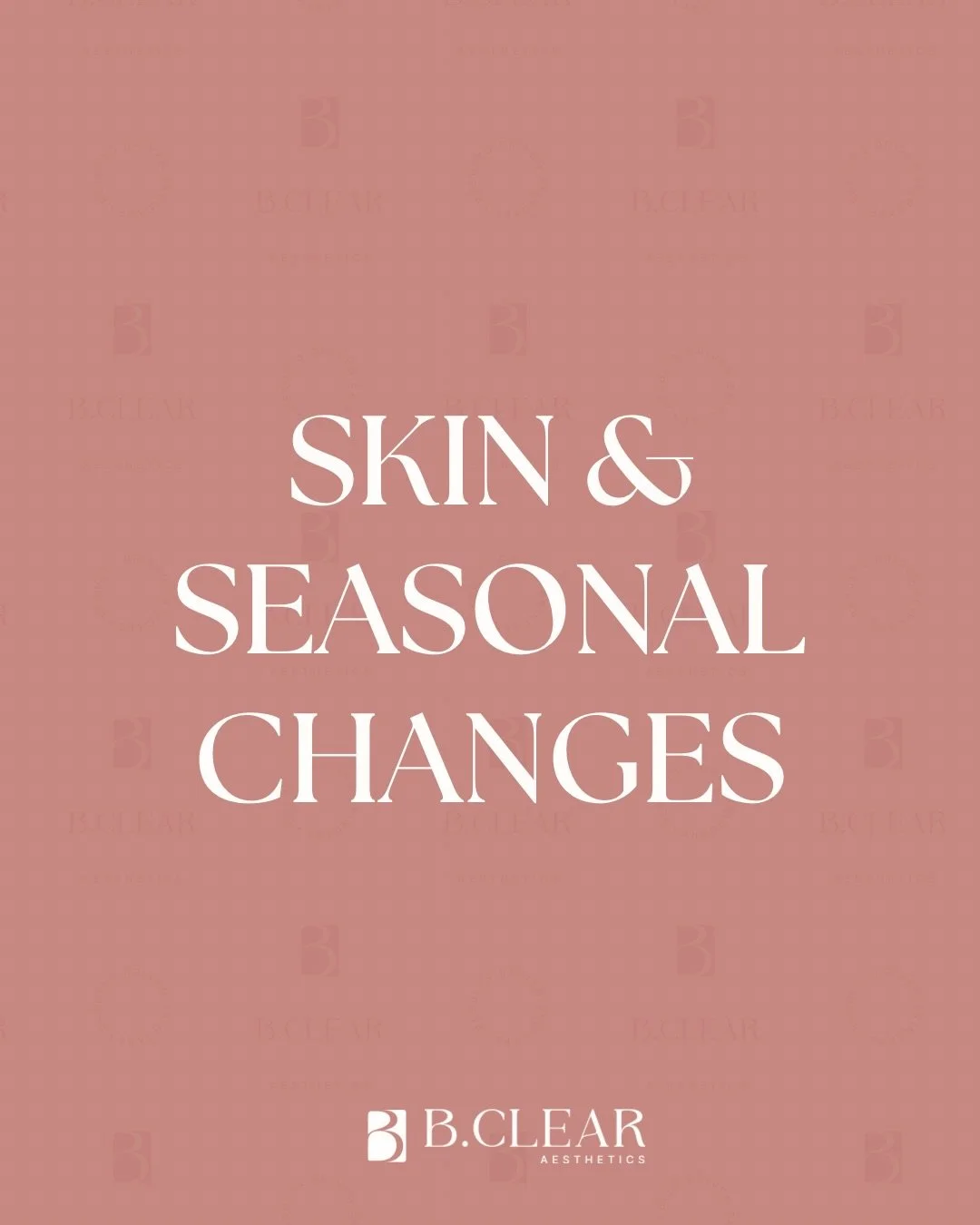 Noticing more dryness, breakouts, or irritation lately? 🍂 

Seasonal shifts can throw your skin off balance. We&rsquo;re here to help you with your routine and get your glow back. ✨ 

Ready to keep your skin balanced all season? Book a customized tr