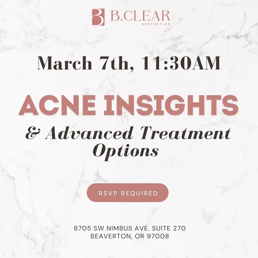 You&rsquo;re invited! 💫

Join us for an exclusive acne education event designed to take your results to the next level. We&rsquo;re diving deeper into advanced treatment options that beautifully complement our acne program. 

You&rsquo;ll learn:
✨ W