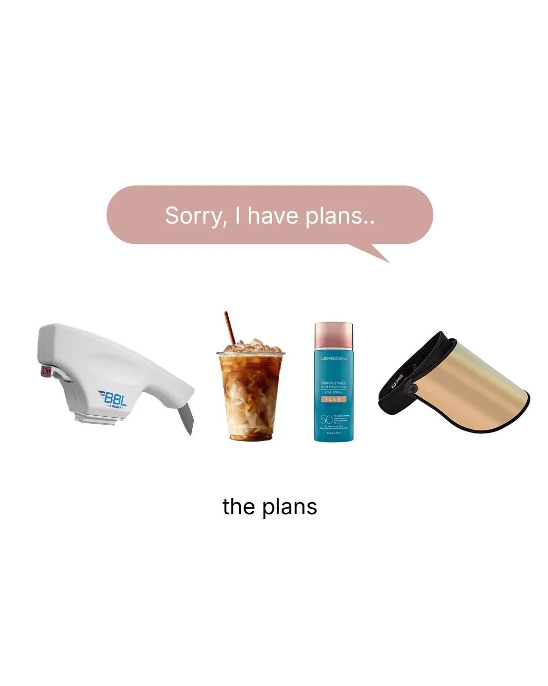 We get it&hellip; sometimes you just need to tell them, &ldquo;Sorry, I have plans.&rdquo; 

And this is probably the plan&hellip;

Don&rsquo;t worry, we&rsquo;ll keep your secret 😉⚡️

Let&rsquo;s tackle that post-summer sun damage with these powerf