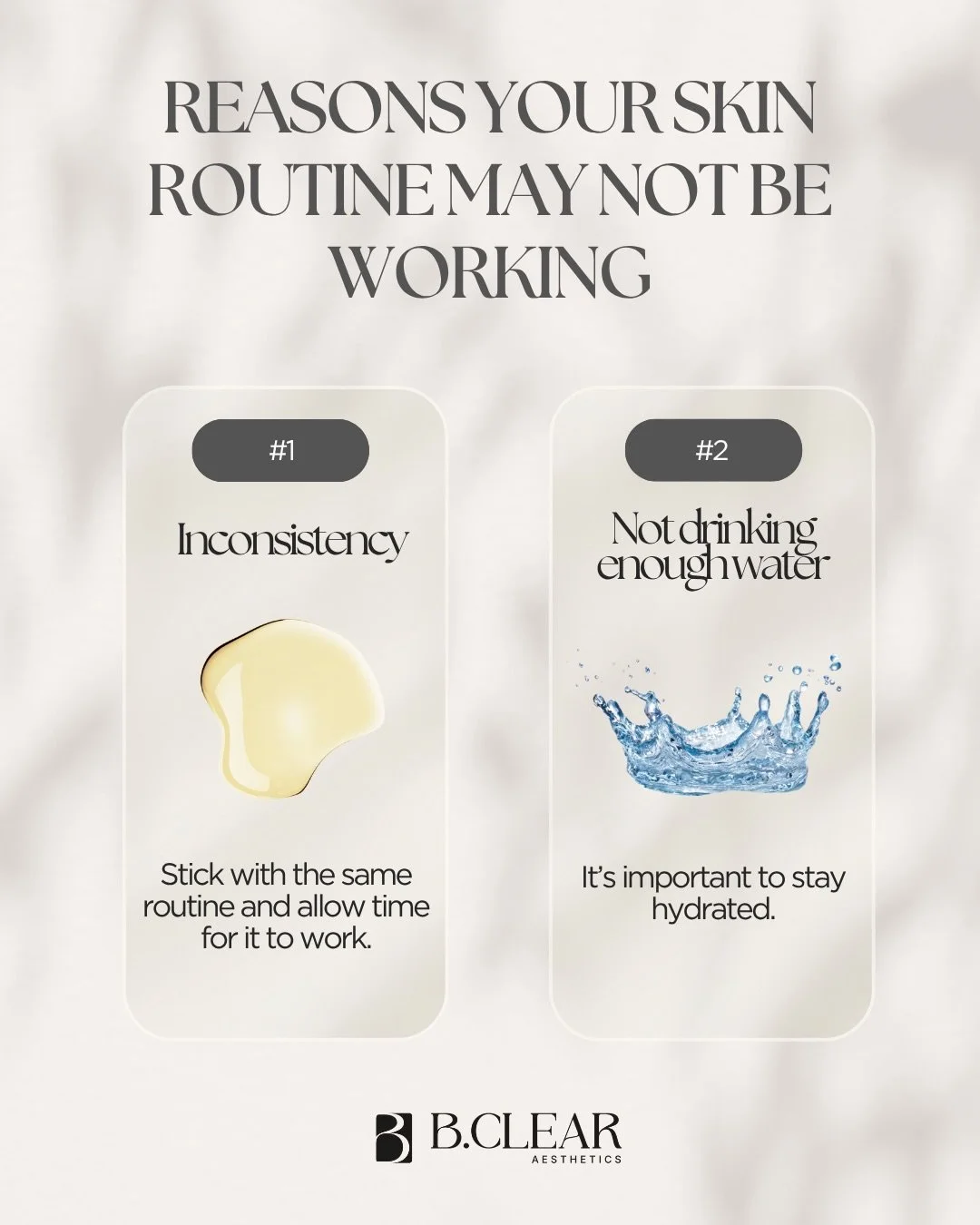 Not sure what your skin needs? That&rsquo;s what we&rsquo;re here for!

At B.Clear Aesthetics, we&rsquo;ve cared for thousands of faces. Each with different concerns, experiences, and goals. As acne experts and healthy skin specialists, we take time 
