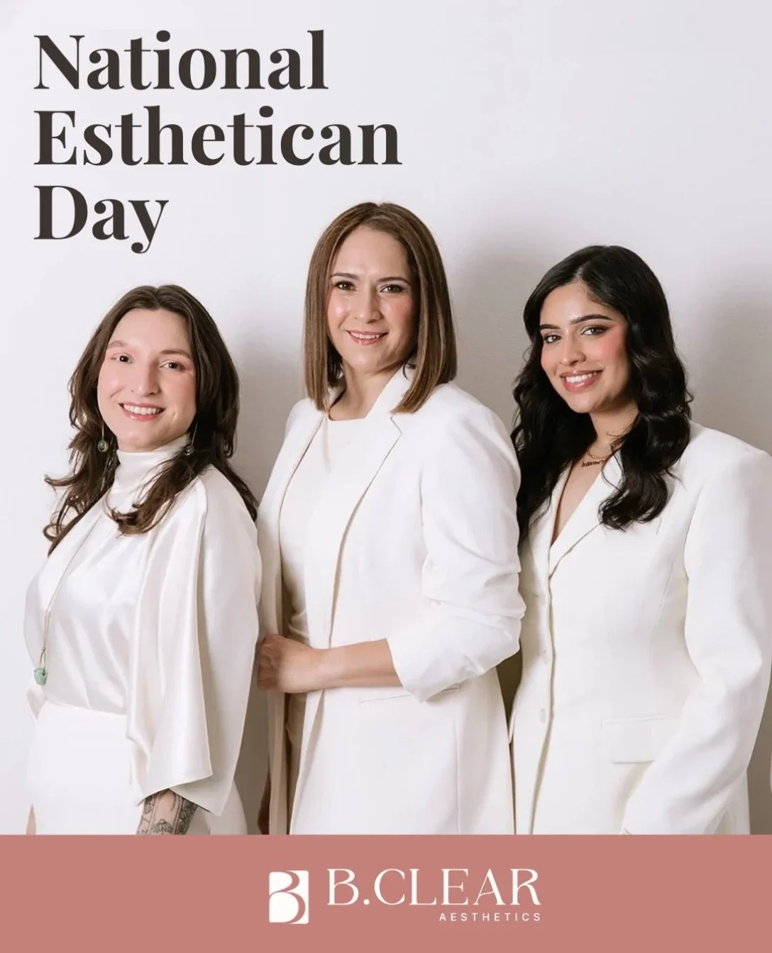 Happy National Esthetician&rsquo;s Day to our amazing B.Clear team! ✨ 

Thank you for bringing skill, knowledge, kindness, a personal touch to every treatment, and helping our clients feel their very best. 

Behind every treatment is an esthetician c