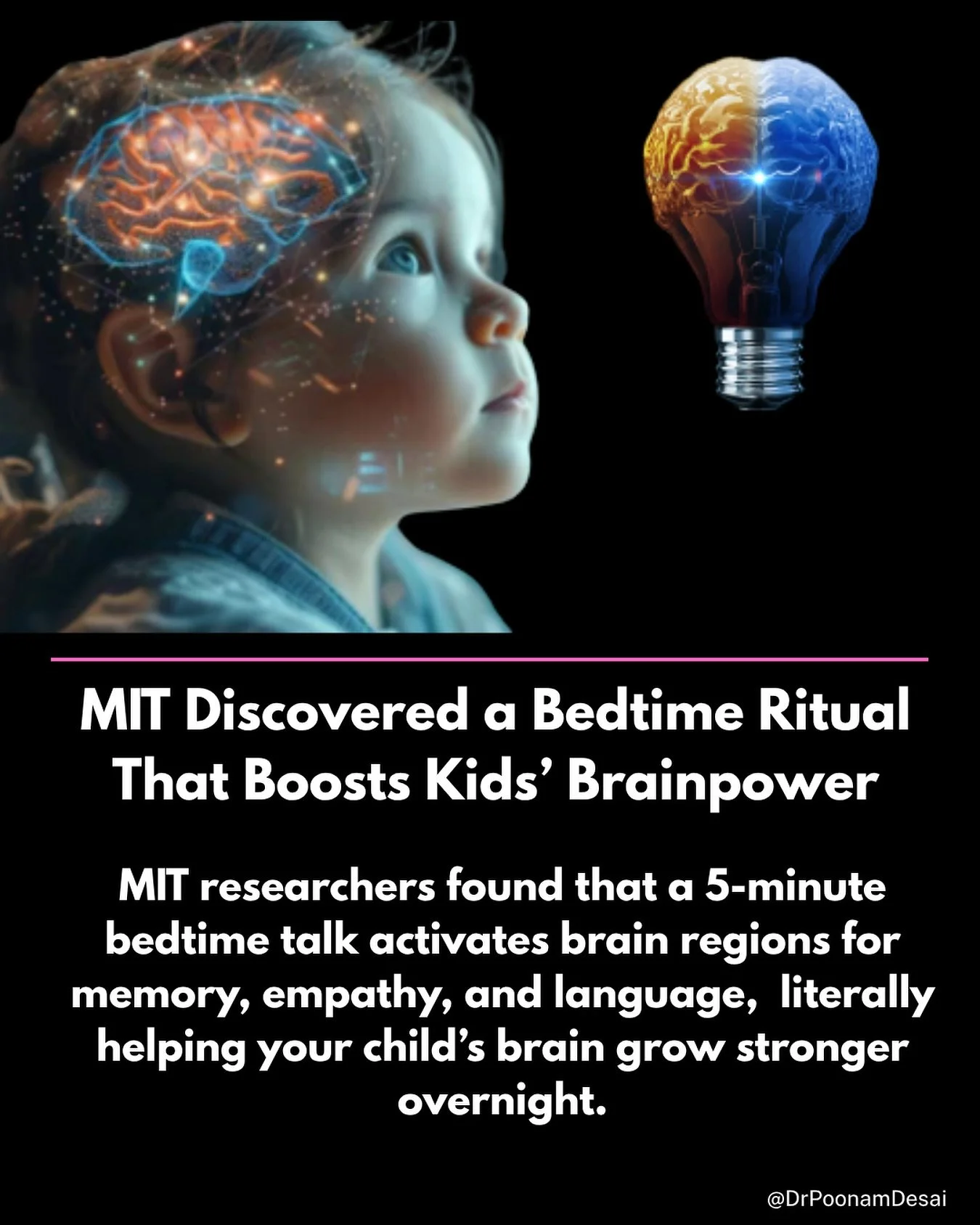 MIT researchers found that children who engage in more back-and-forth conversations show stronger activation in brain regions for language and empathy. (Published in Psychological Science, 2018).

It&rsquo;s not how much you talk to them, but how oft