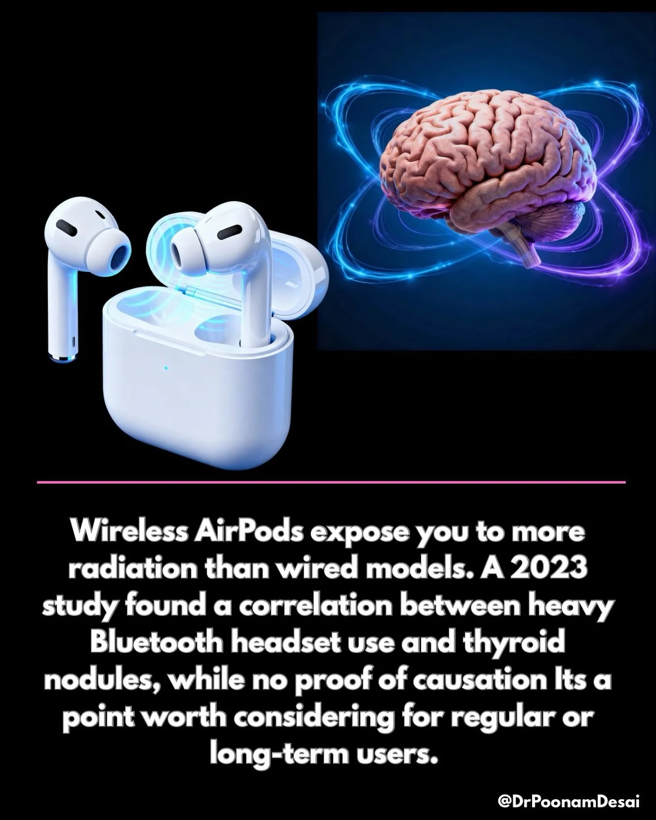 🎧 Do AirPods give off radiation? Let&rsquo;s unpack the facts.

💡 Wired headphones have no wireless signal and therefore emit essentially zero radiofrequency (RF) radiation.

Wireless earbuds (like AirPods) use Bluetooth, which emits non-ionizing R
