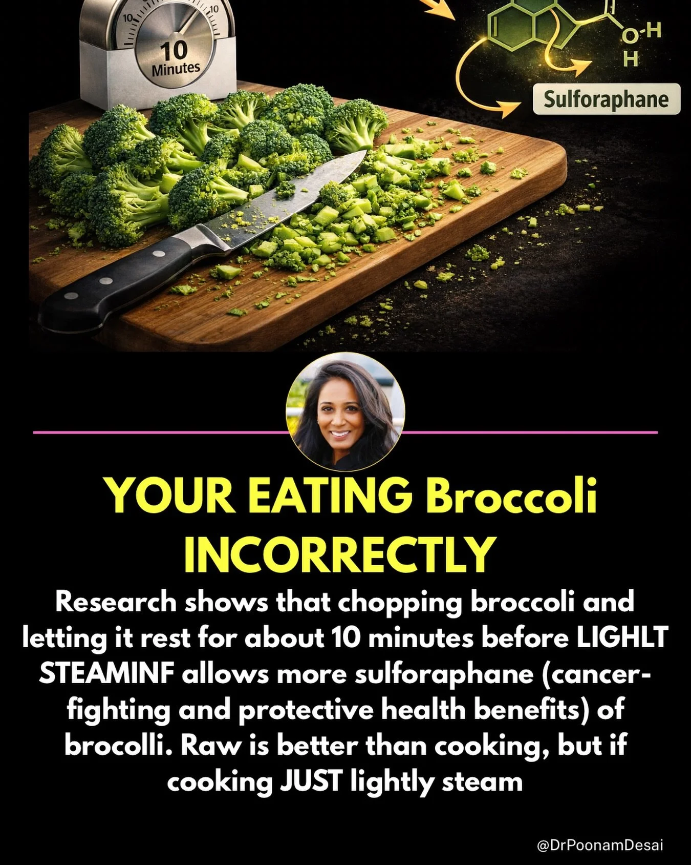 If I&rsquo;m going to eat broccoli, I want to make sure that it&rsquo;s as healthy as it can be.  If you&rsquo;re overcooking broccoli you may not be getting all the health benefits from the broccoli.  So here are a few tips.

Like, share with someon