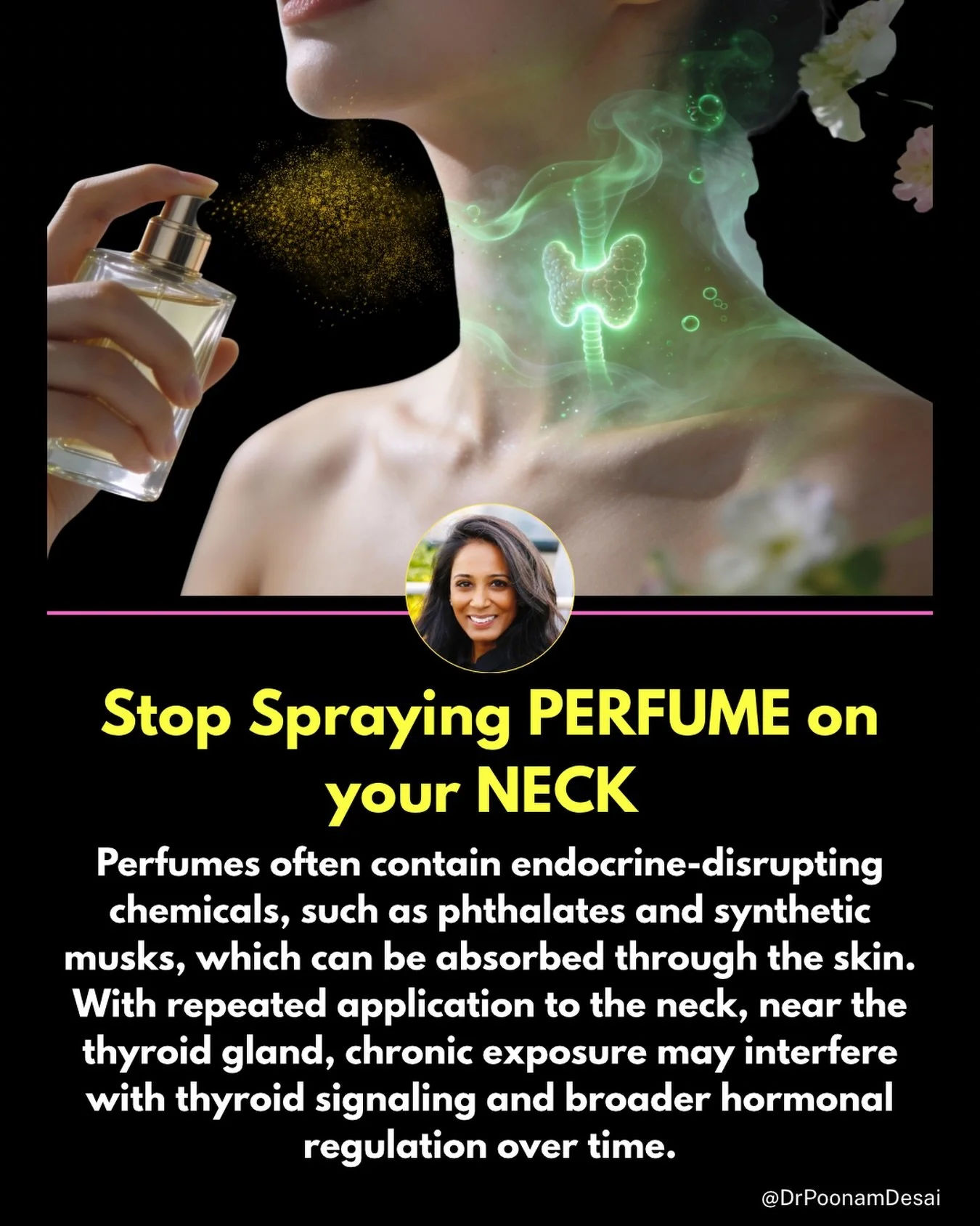 Share with someone who always smells so good! 

Let&rsquo;s talk about perfume and cologne on your neck.
Most fragrances are not just &ldquo;scent.&rdquo; They&rsquo;re complex chemical mixtures, often containing phthalates, synthetic musks, and undi