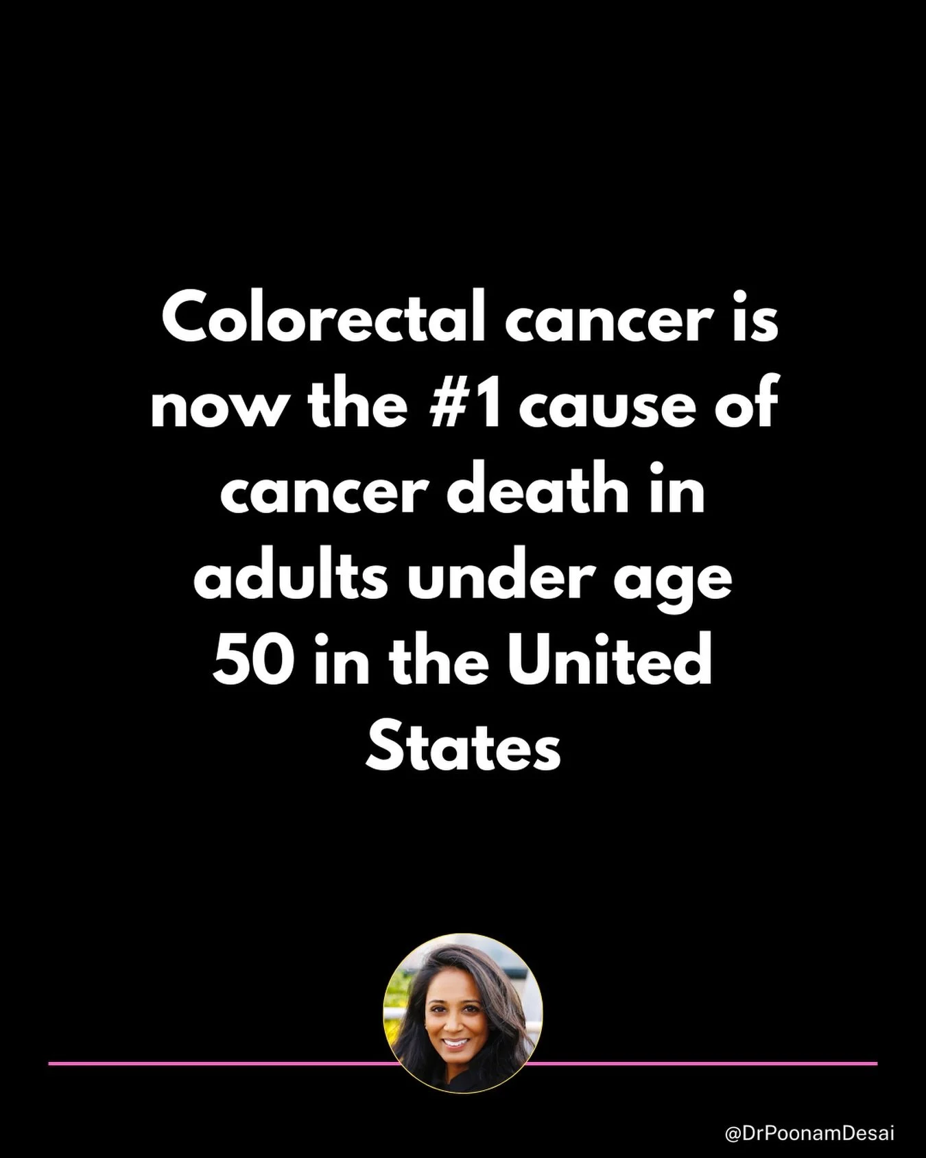 Get your colonoscopy!!! Share this with a friend!

Do NOT ignore symptoms like ✅ Persistent changes in bowel habits, blood in the stool ✅unexplained iron-deficiency anemia ✅ongoing abdominal pain or bloating ✅unintentional weight loss or fatigue
