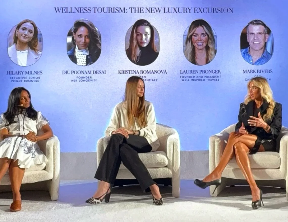 Thank you @voguebusiness @thefrontrowgroup for inviting me to share my thoughts on longevity and luxury travel

Longevity is reshaping the way we travel. Today&rsquo;s traveler isn&rsquo;t just seeking escape, they&rsquo;re seeking restoration, optim