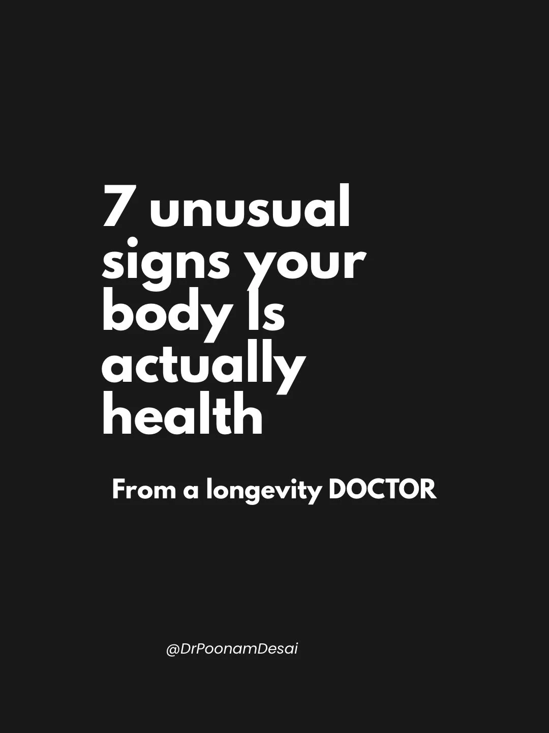 7 unusual signs you are actually healthy&hellip; SHARE and SVE

I spend so much time talking about warning signs and what can go wrong. Let&rsquo;s flip the script and talk about signs your body may actually be doing really well.
Do you have any of t