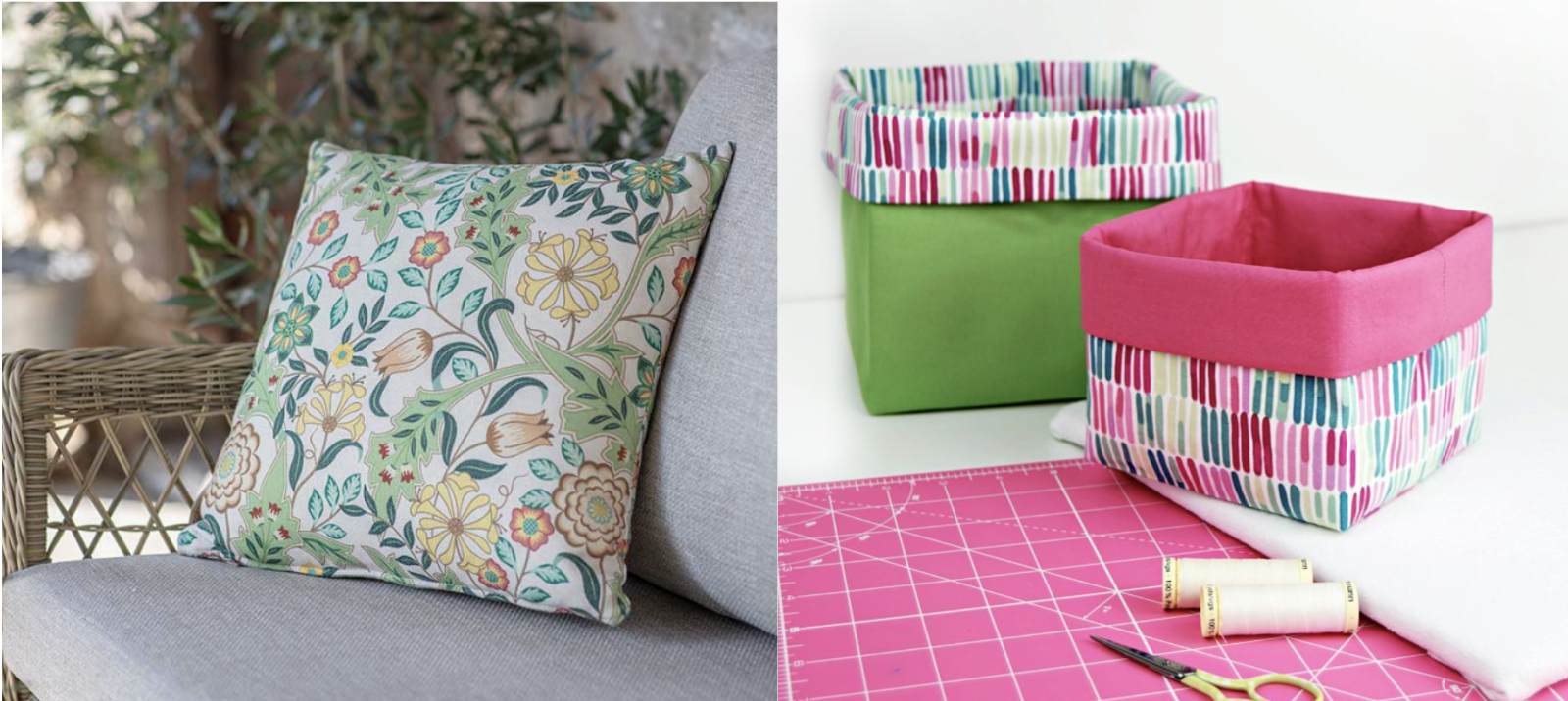 Beginner Adult Workshop: Throw Pillows & Tidy Tubs