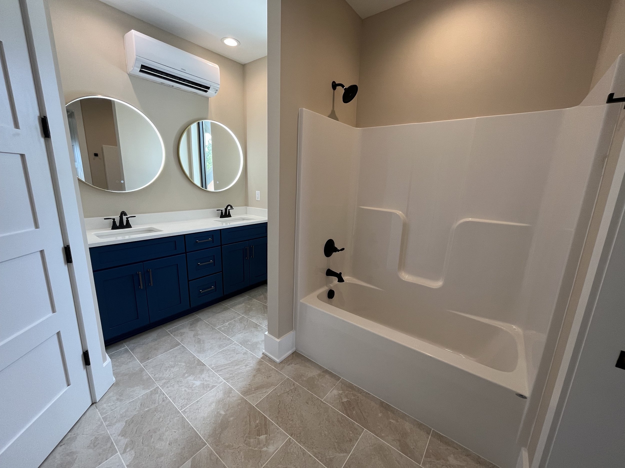 Full Bath 3, Backlit Mirrors