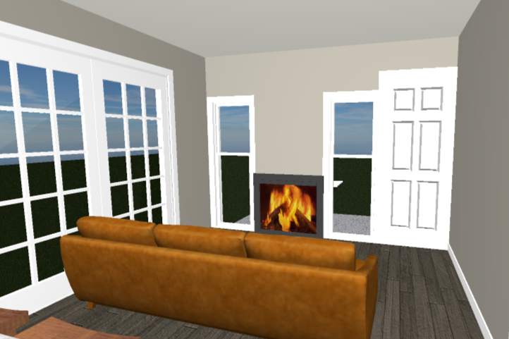 Pool House Fireplace