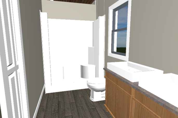 Spacious Full Bath