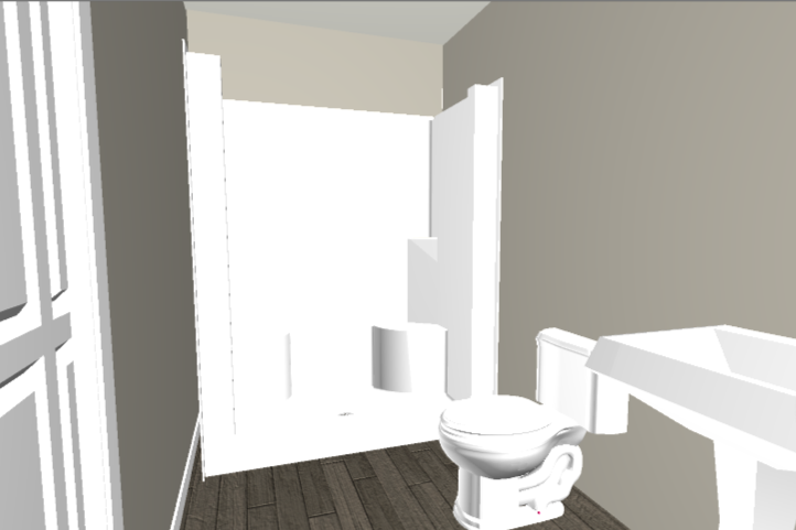 Step-in Shower