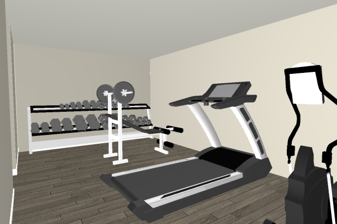 Pool House Fitness Room