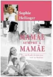 Capa de livro com fotos de uma mãe e seus filhos, com título em português sobre maternidade.