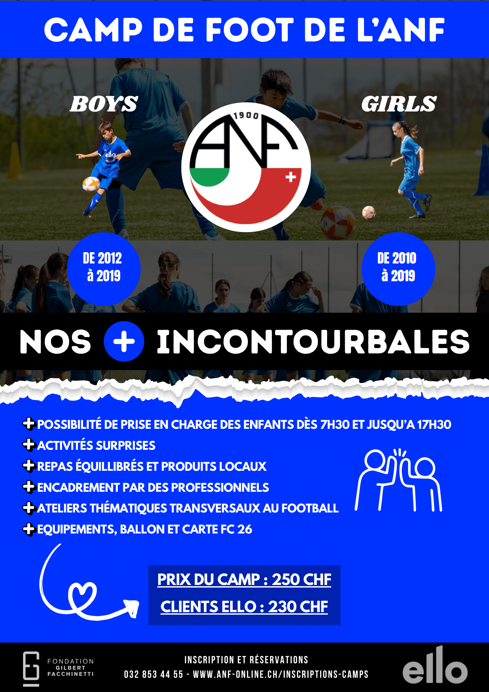 Camp de Foot de l’ANF - 13 au 17 avril 2026
