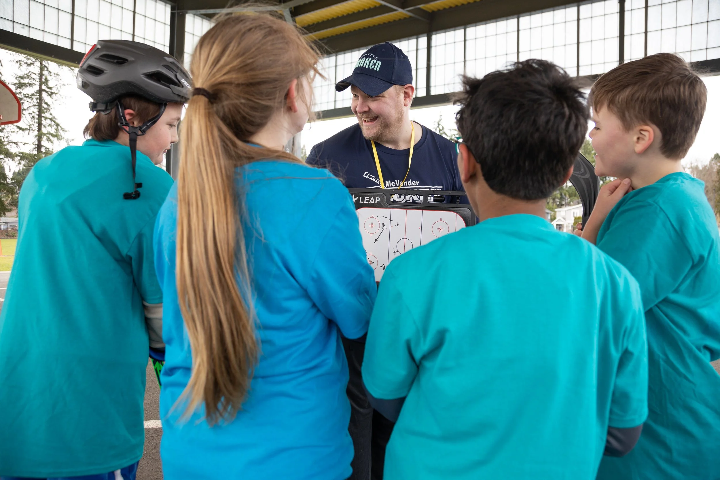 Ball hockey / street hockey in Kirkland.