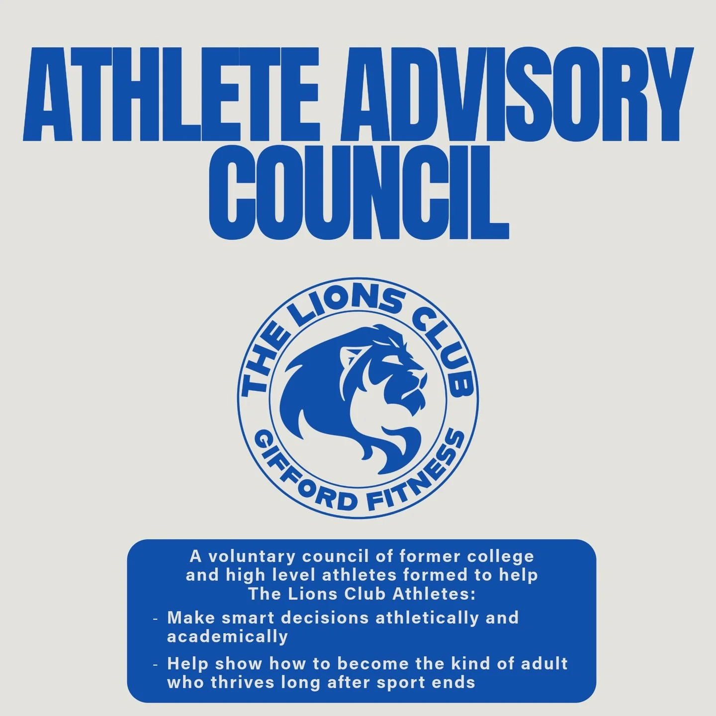 🦁 The Lions Club Athlete Council 🦁

The Lions Club Athlete Council is a voluntary group that exists to give current Lions Club athletes access to real-world perspectives from those who have been there and done that.

The Athlete Council is made up 