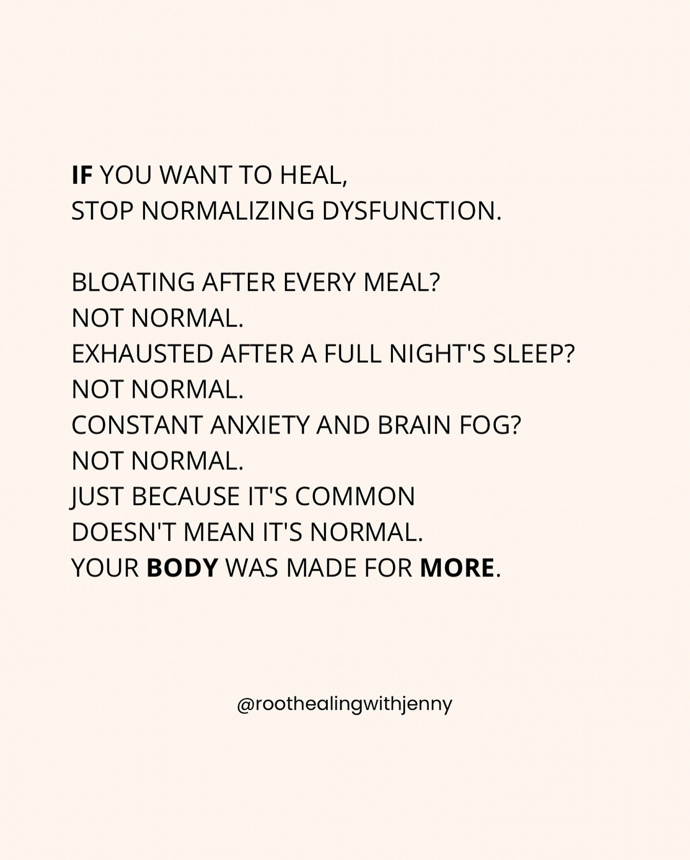 How about we normalize making health a priority!

#dysfunction #stress #functionalmedicine