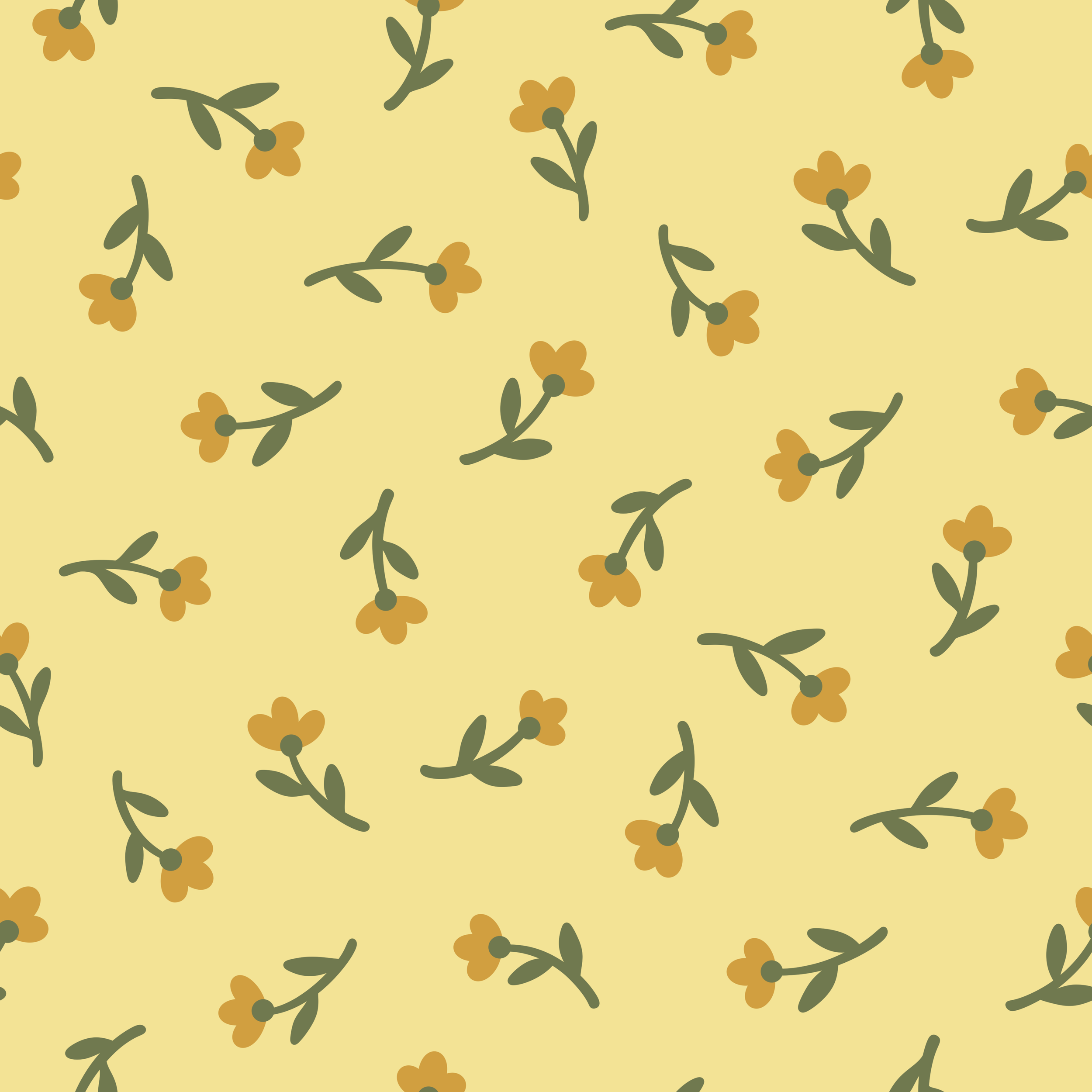DitsyFloralGoldenBlossomsOnYellowHG12x12.png