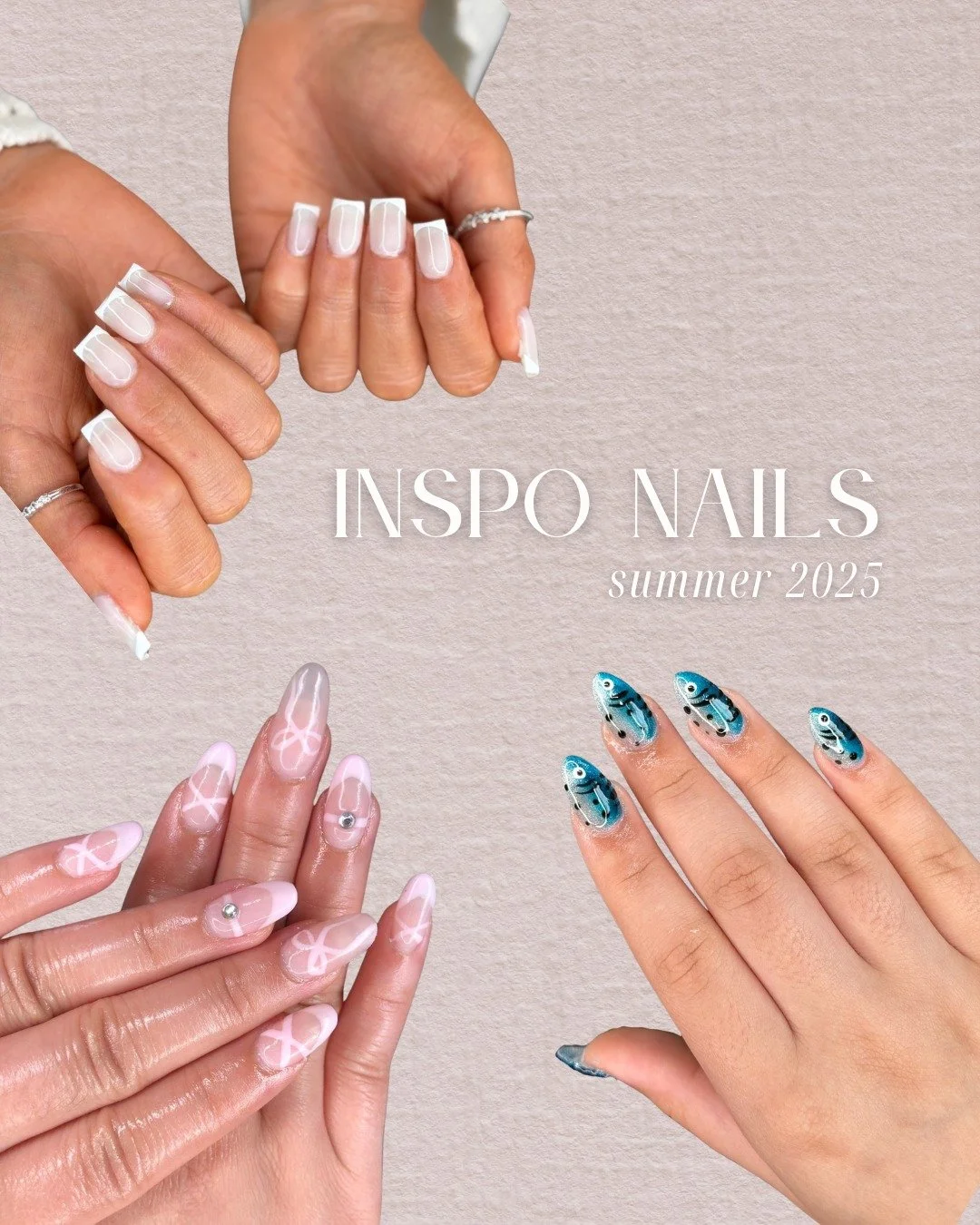 We're getting to the last weeks of summer! Need inspo for your next set?
We&rsquo;ve got you covered 💅✨

Here are some of our favorite summer looks from our artists. 

Book your next set via the link in bio 💖

📍Thirteen Beauty Bar | San Antonio, T