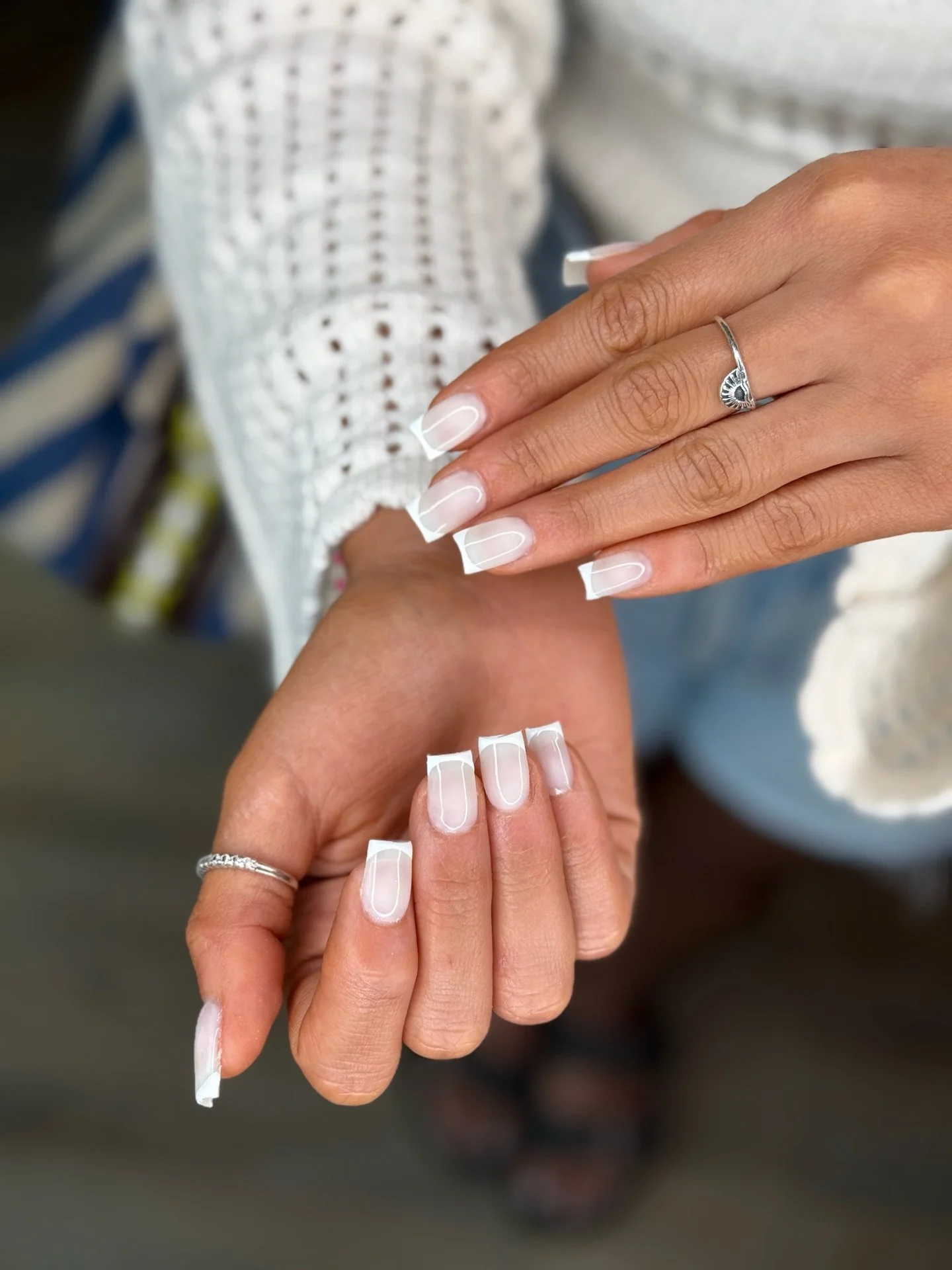 Soft, sophisticated milky white set 🪽🤍

Tag your nail bestie who would rock this look!

📍Thirteen Beauty Bar | La Cantera
📲 Link in bio to book
